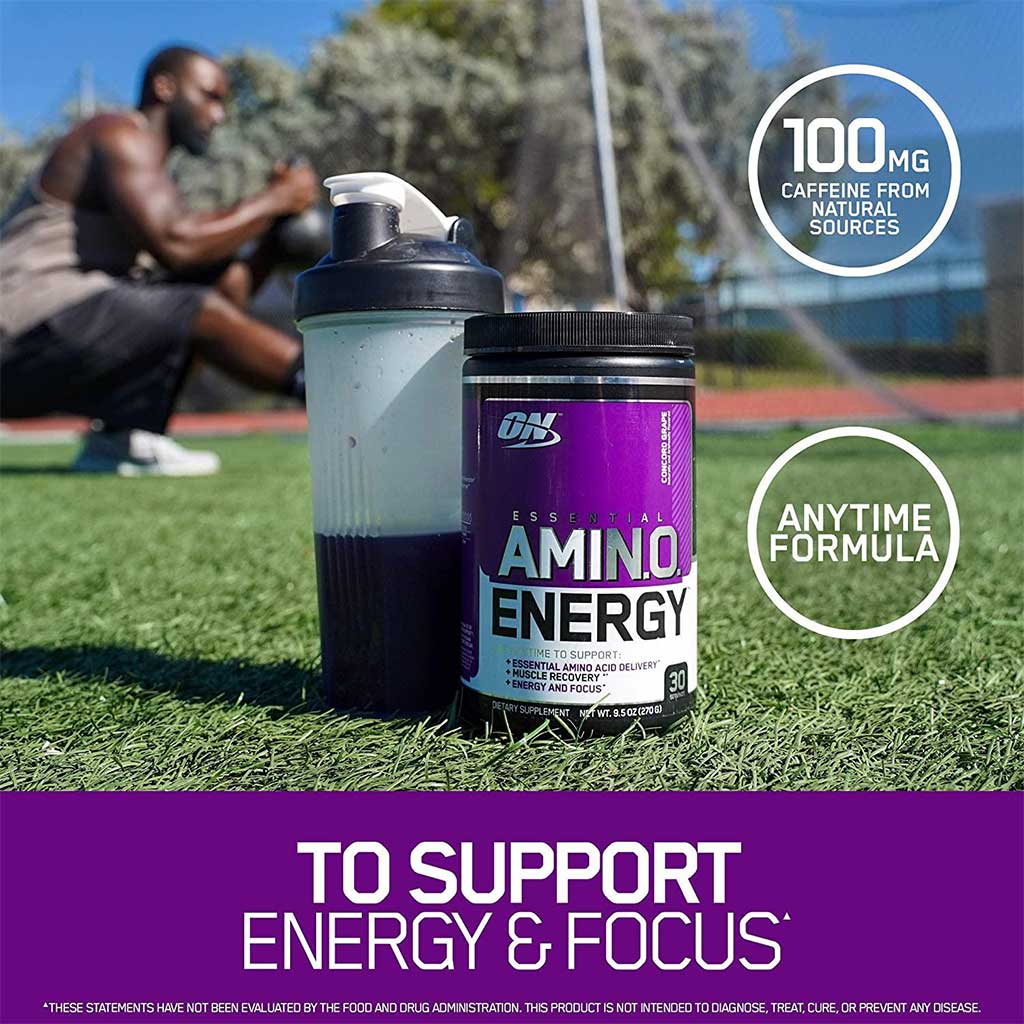 Optimum Nutrition Essential Amino Energy COptimum Nutritioncord Grape 270g 30 Servings - Easy Pharmacy LLC