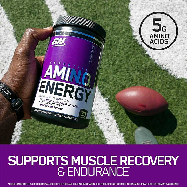 Optimum Nutrition Essential Amino Energy COptimum Nutritioncord Grape 270g 30 Servings - Easy Pharmacy LLC
