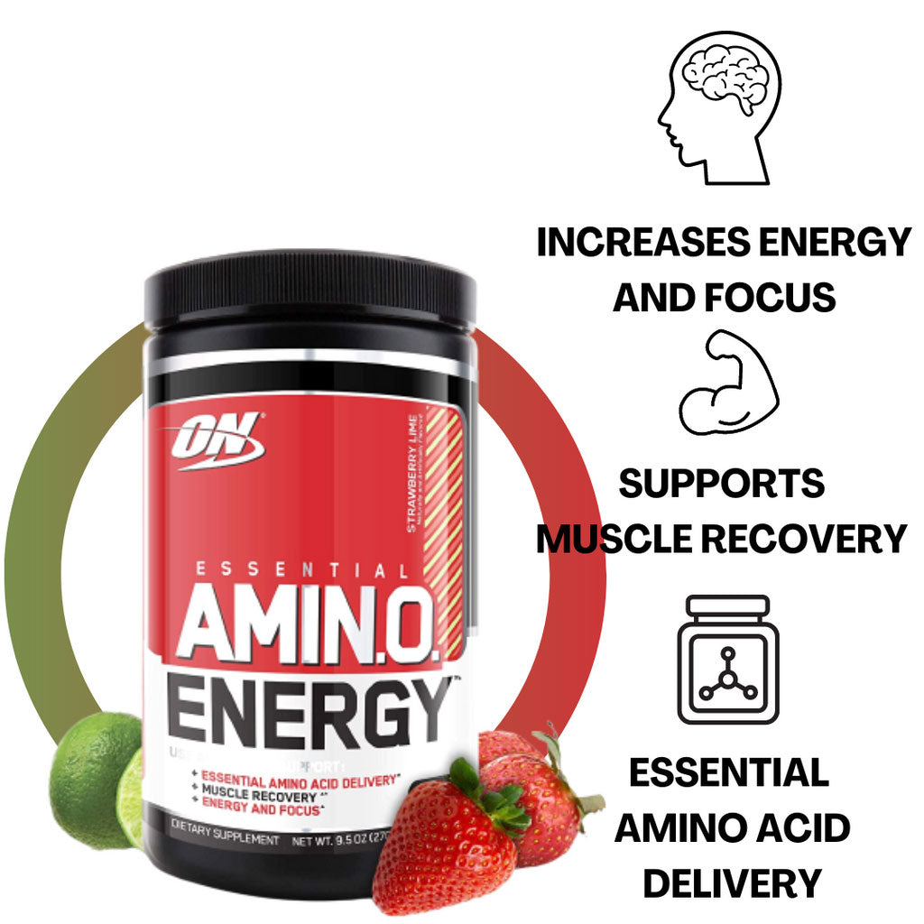 Optimum Nutrition Essential Amino Energy Strawberry Lime 30 Servings - Easy Pharmacy LLC
