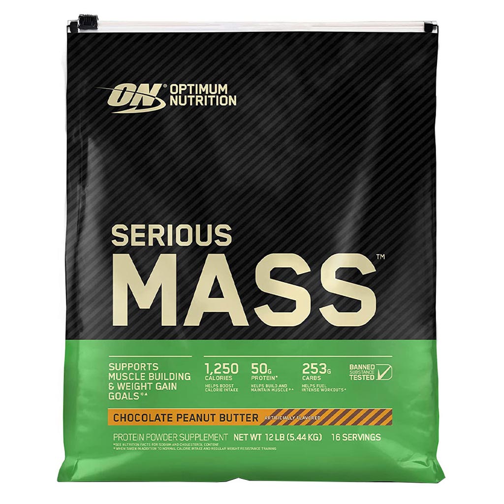 Optimum Nutrition Serious Mass Protein Powder Chocolate Peanut Butter 12lb - Easy Pharmacy LLC