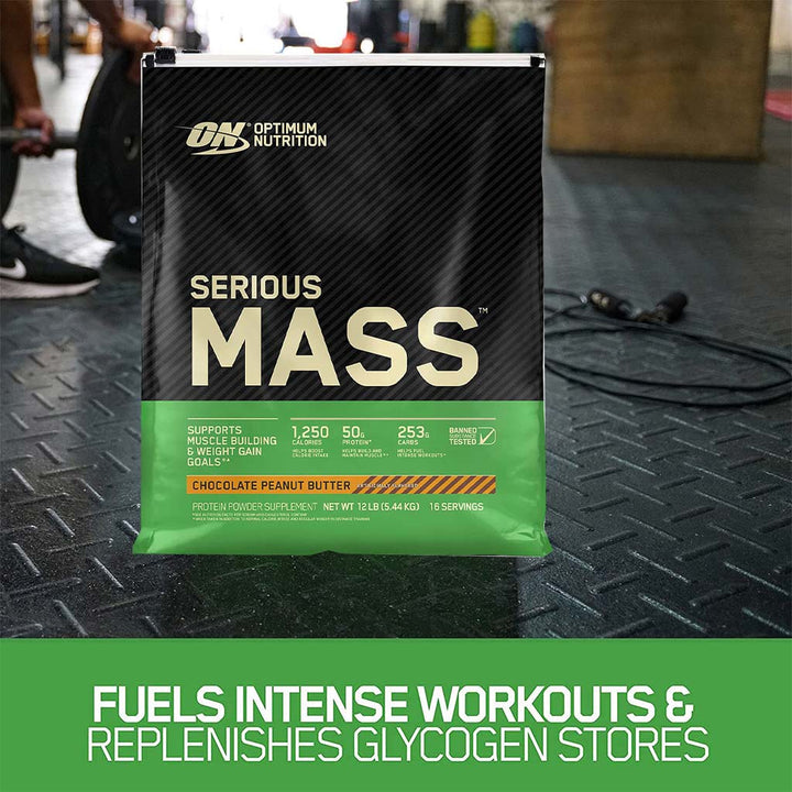 Optimum Nutrition Serious Mass Protein Powder Chocolate Peanut Butter 12lb - Easy Pharmacy LLC