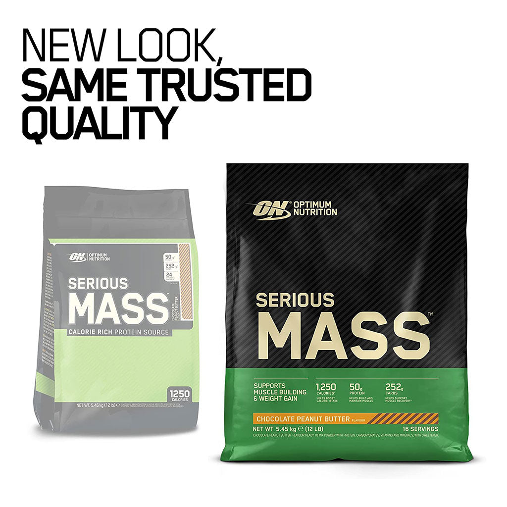 Optimum Nutrition Serious Mass Protein Powder Chocolate Peanut Butter 12lb - Easy Pharmacy LLC