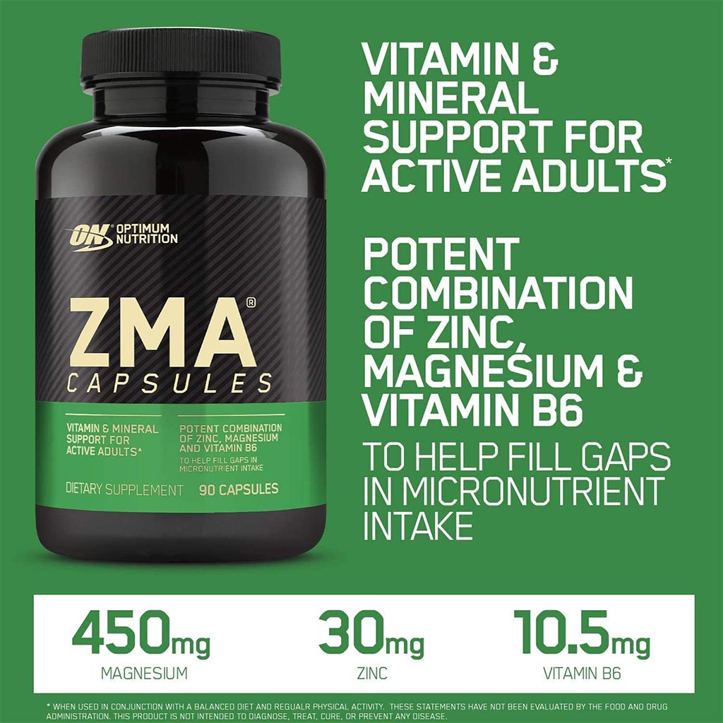 Optimum nutrition ZMA Capsules, Pack of 90's - Easy Pharmacy LLC