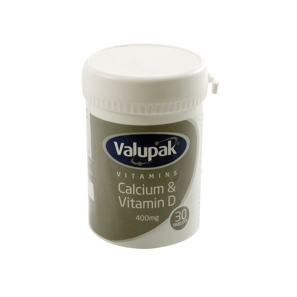 Valupak Calcium and Vitamin D 400 mg Tablets 30's - Easy Pharmacy LLC