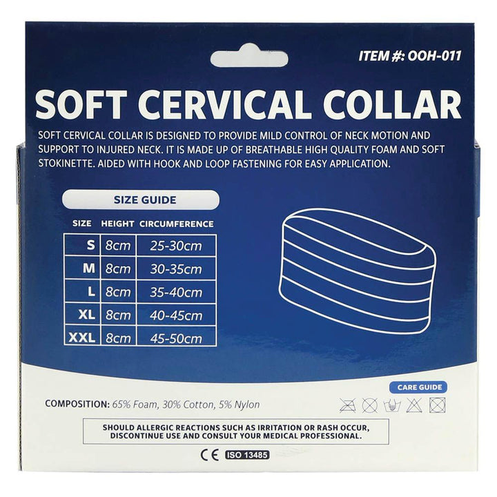 Olympa Soft Cervical Collar White Small OOH-011 - Easy Pharmacy LLC