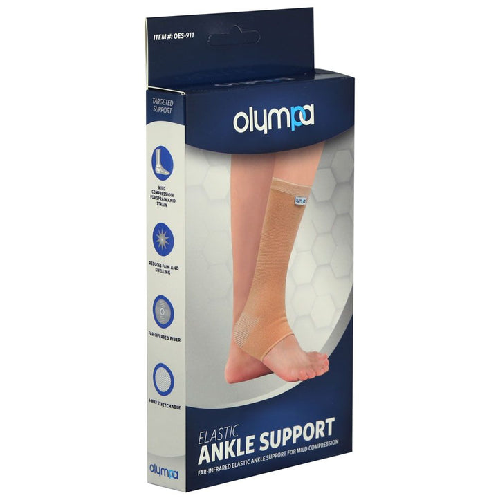 Olympa Elastic Ankle Support Beige Extra Extra Large OES-911 - Easy Pharmacy LLC