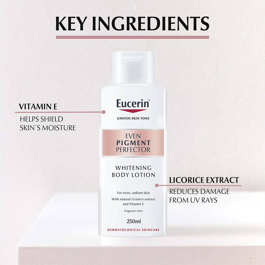 Eucerin Even Pigment Perfector Whitening Body Lotion For Even Skin Tone 250ml - Easy Pharmacy LLC