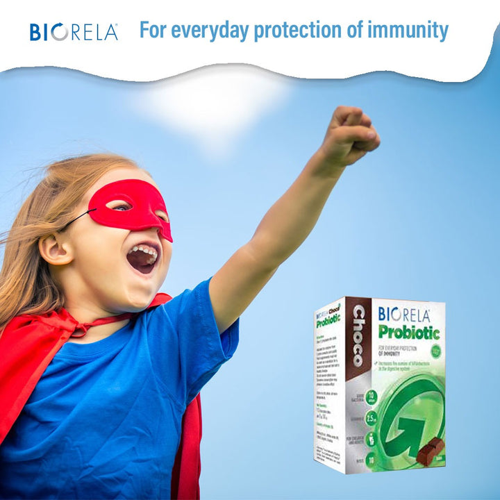 Biorela Probiotic Choco Bar Sugar Free With Vitamin D For Immunity Support, Pack of 10's - Easy Pharmacy LLC