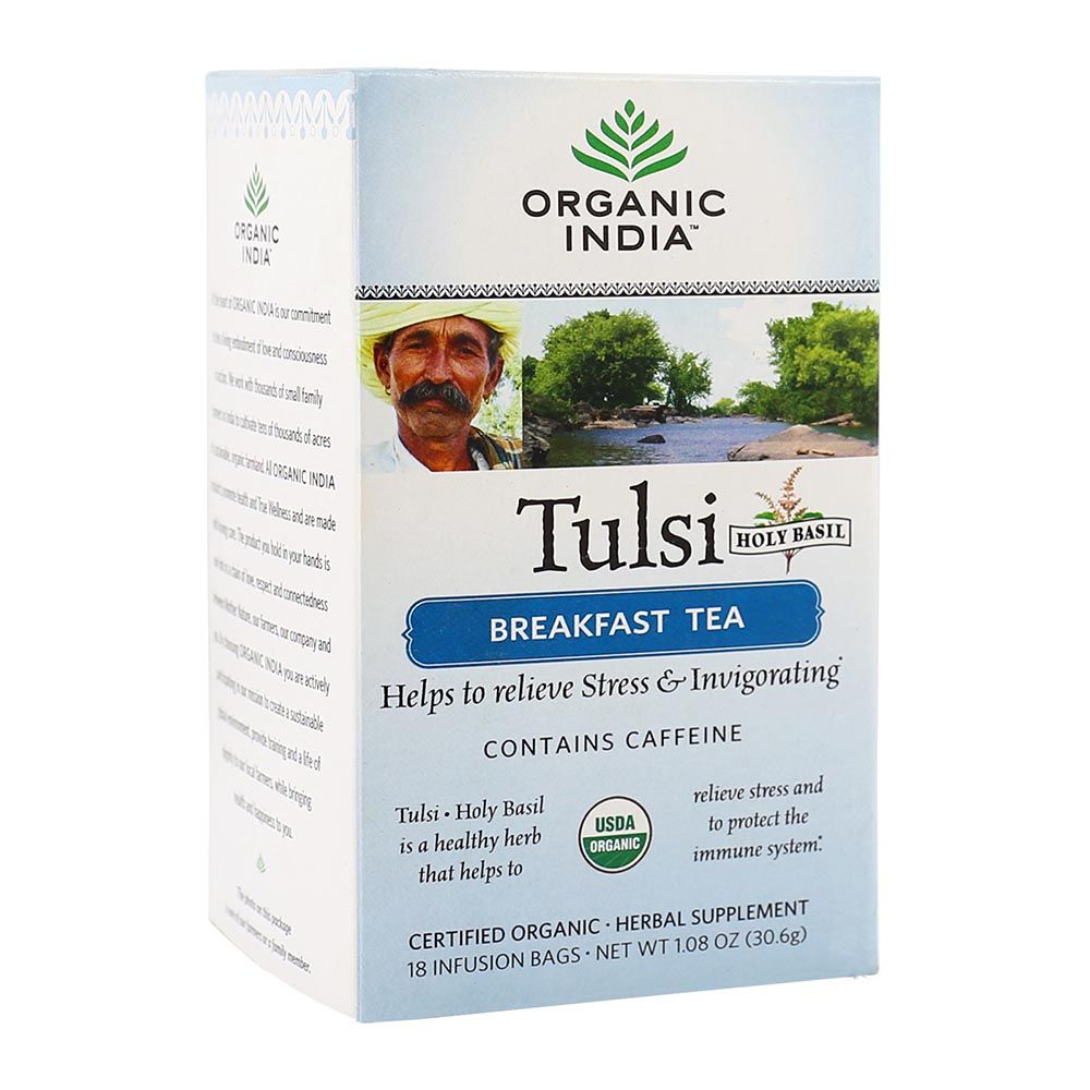 Organic India Tulsi Breakfast Tea Bag 18's - Easy Pharmacy LLC
