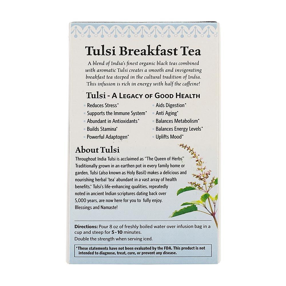 Organic India Tulsi Breakfast Tea Bag 18's - Easy Pharmacy LLC