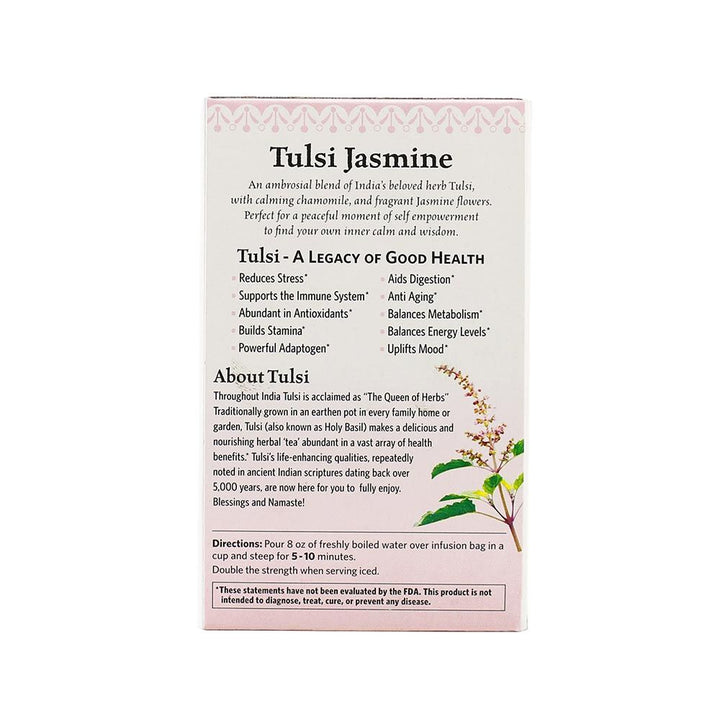Organic India Tulsi Jasmine Tea Bag 18's - Easy Pharmacy LLC