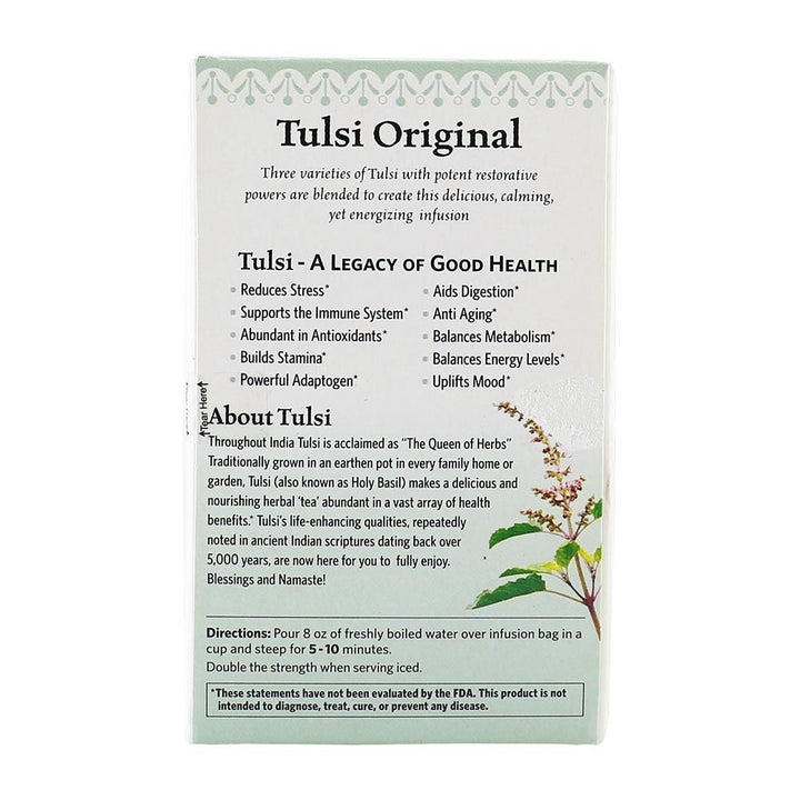 Organic India Tulsi Original Tea Bag 18's - Easy Pharmacy LLC