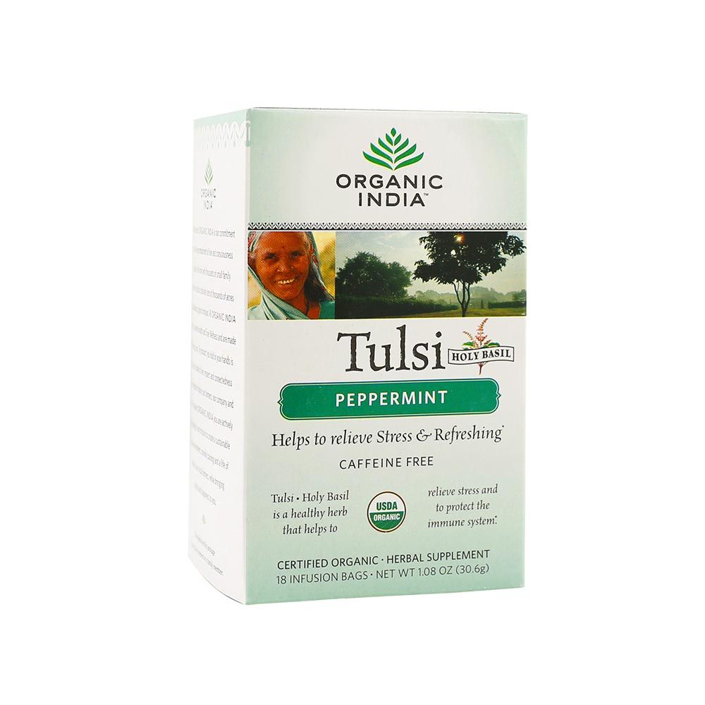 Organic India Tulsi Peppermint Tea Bag 18's - Easy Pharmacy LLC