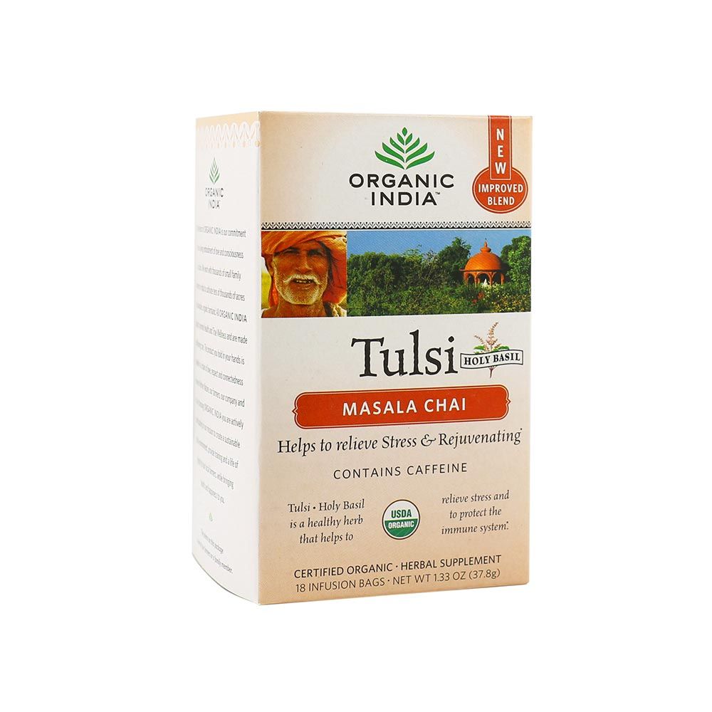 Organic India Tulsi Masala Chai Tea Bag 18's - Easy Pharmacy LLC