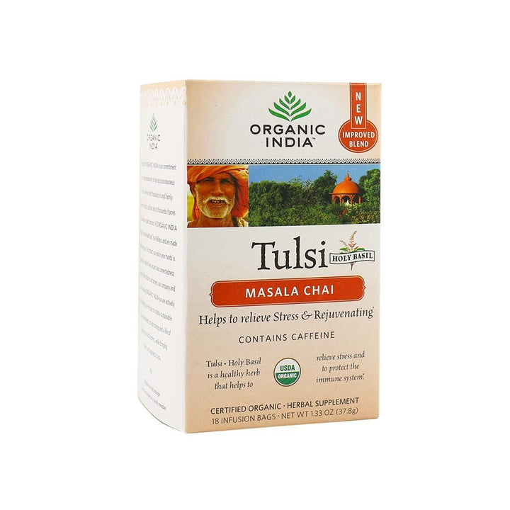 Organic India Tulsi Masala Chai Tea Bag 18's - Easy Pharmacy LLC