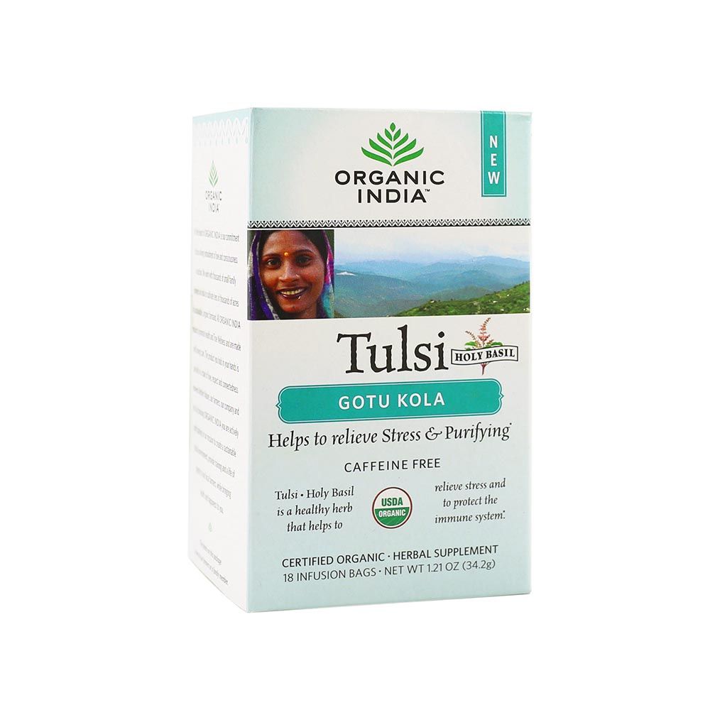 Organic India Tulsi Gotu Kola Tea Bag 18's - Easy Pharmacy LLC