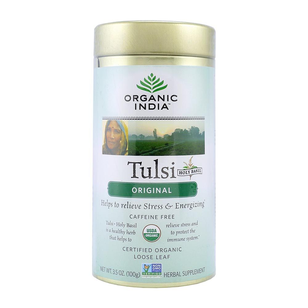 Organic India Tulsi Original Tea Loose Leaf 100 g - Easy Pharmacy LLC