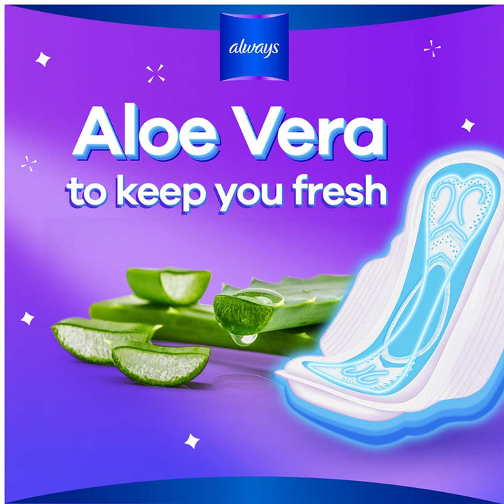 Always Cool & Dry, No Heat Feel, Maxi Thick, Large Sanitary Pads With Wings, Pack of 30's - Easy Pharmacy LLC