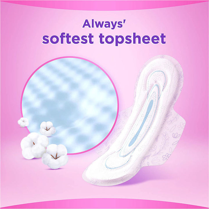 Always Skin Love Maxi Thick & Large Sanitary Pads With Lavender Freshness, Pack of 24's - Easy Pharmacy LLC