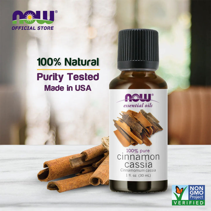 Now Essential Oils Cinnamon Cassia Oil For Aromatherapy 30ml - Easy Pharmacy LLC