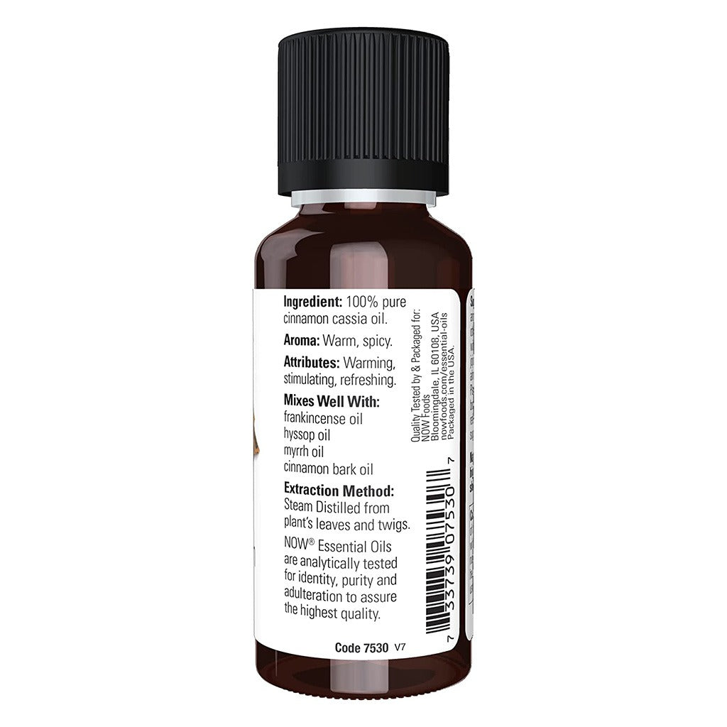 Now Essential Oils Cinnamon Cassia Oil For Aromatherapy 30ml - Easy Pharmacy LLC