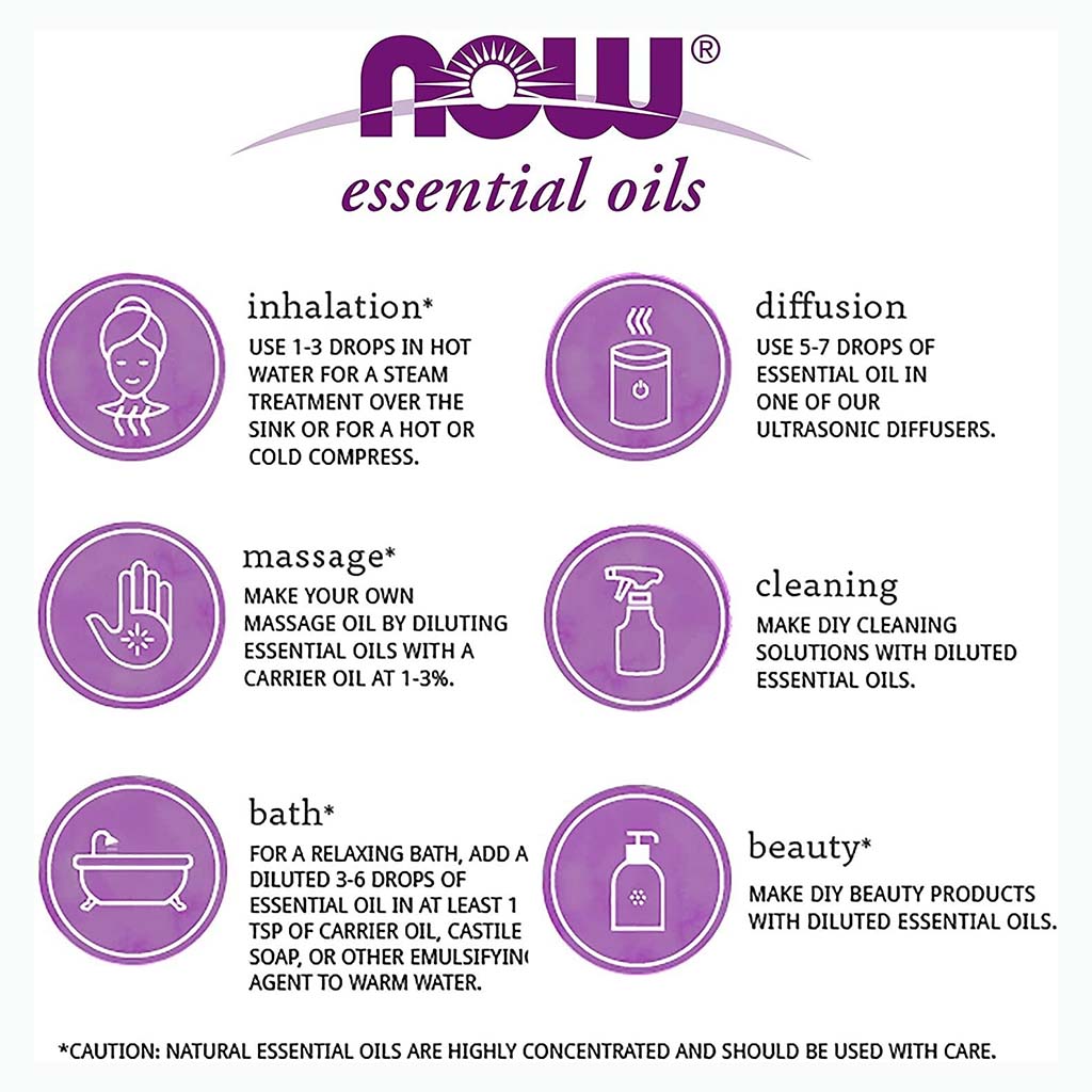 Now Essential Oils Peppermint Oil For Aromatherapy 30ml - Easy Pharmacy LLC