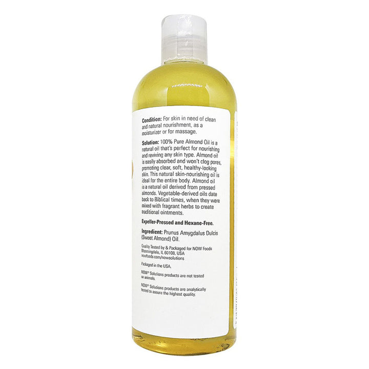 Now Solutions 100% Pure Sweet Almond Moisturizing Oil 473ml - Easy Pharmacy LLC