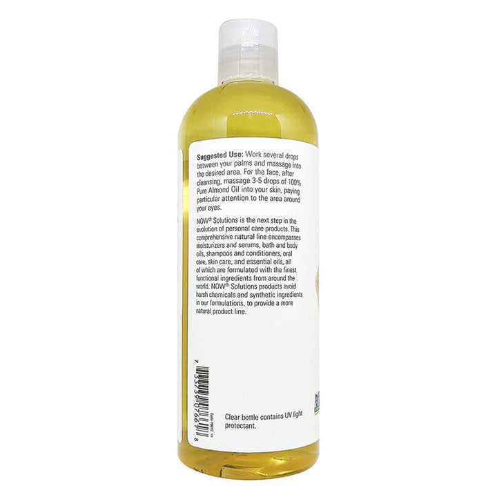 Now Solutions 100% Pure Sweet Almond Moisturizing Oil 473ml - Easy Pharmacy LLC