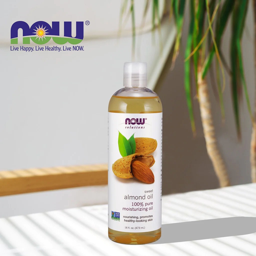 Now Solutions 100% Pure Sweet Almond Moisturizing Oil 473ml - Easy Pharmacy LLC