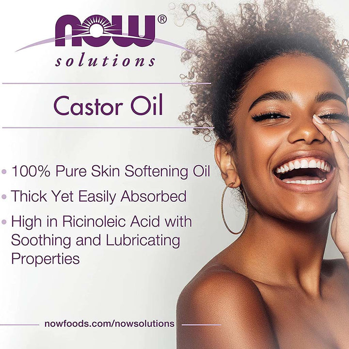 Now Solutions Castor Oil 100% Pure Skin Softener 118ml - Easy Pharmacy LLC
