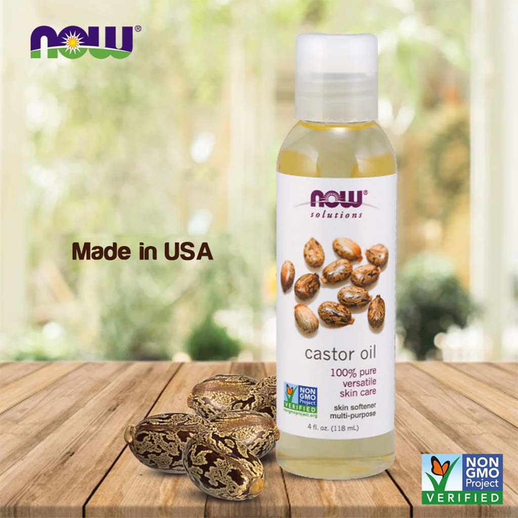 Now Solutions Castor Oil 100% Pure Skin Softener 118ml - Easy Pharmacy LLC