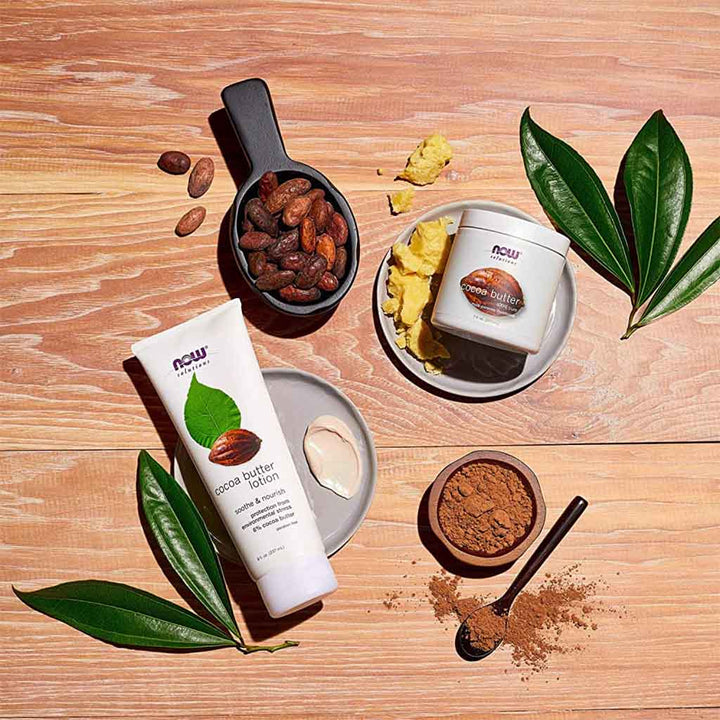 Now Solutions Cocoa Butter 100% Pure Multi Purpose Moisturizer 198g - Easy Pharmacy LLC