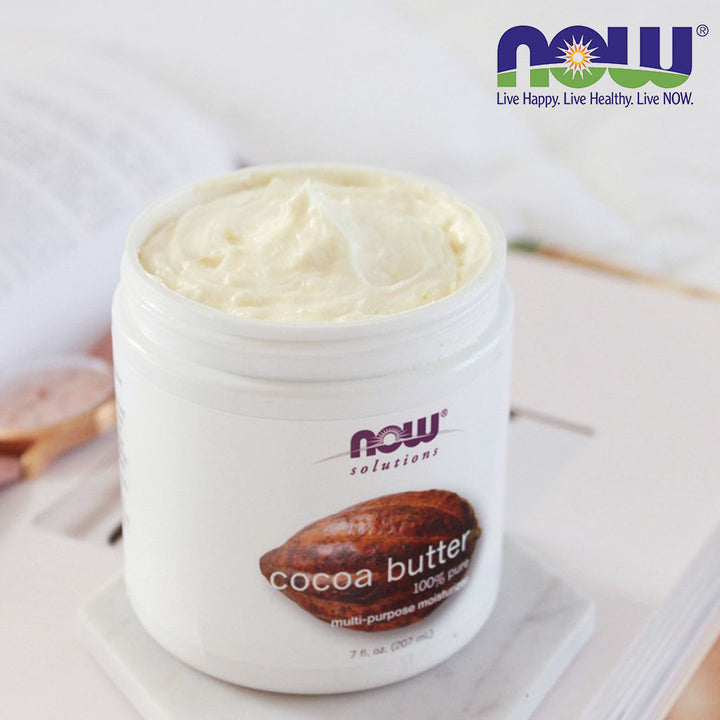 Now Solutions Cocoa Butter 100% Pure Multi Purpose Moisturizer 198g - Easy Pharmacy LLC