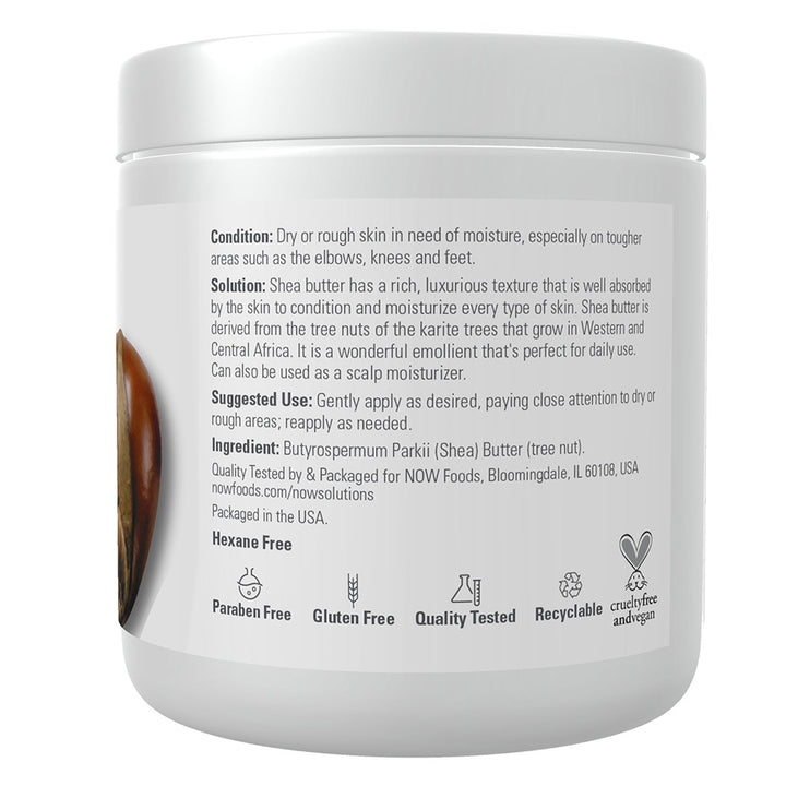Now Solutions Shea Butter Moisturizing Natural Emollient For Dry Skin 207ml - Easy Pharmacy LLC