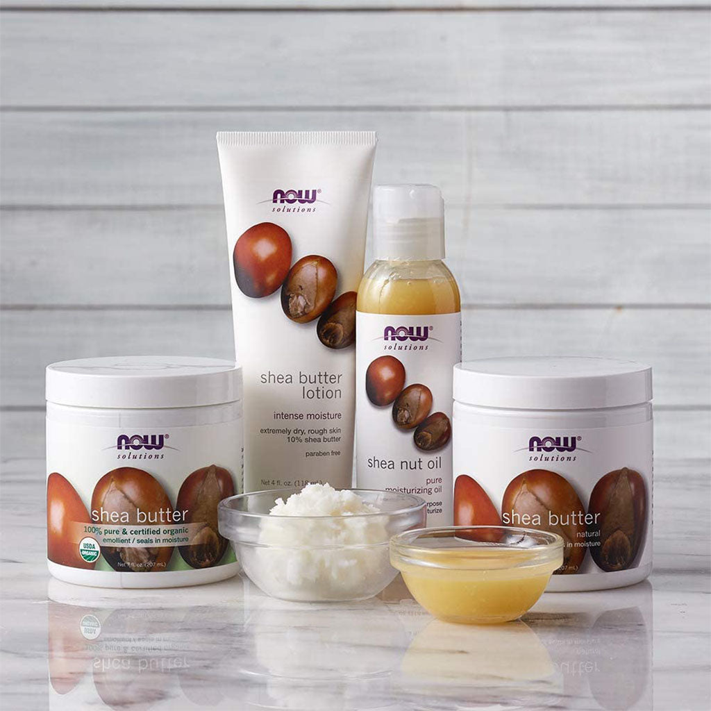 Now Solutions Shea Butter Moisturizing Natural Emollient For Dry Skin 207ml - Easy Pharmacy LLC