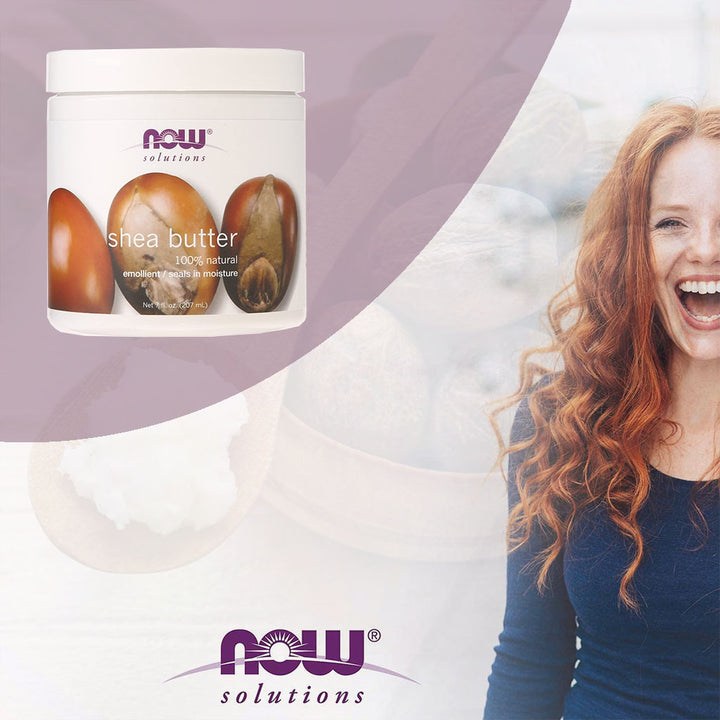 Now Solutions Shea Butter Moisturizing Natural Emollient For Dry Skin 207ml - Easy Pharmacy LLC