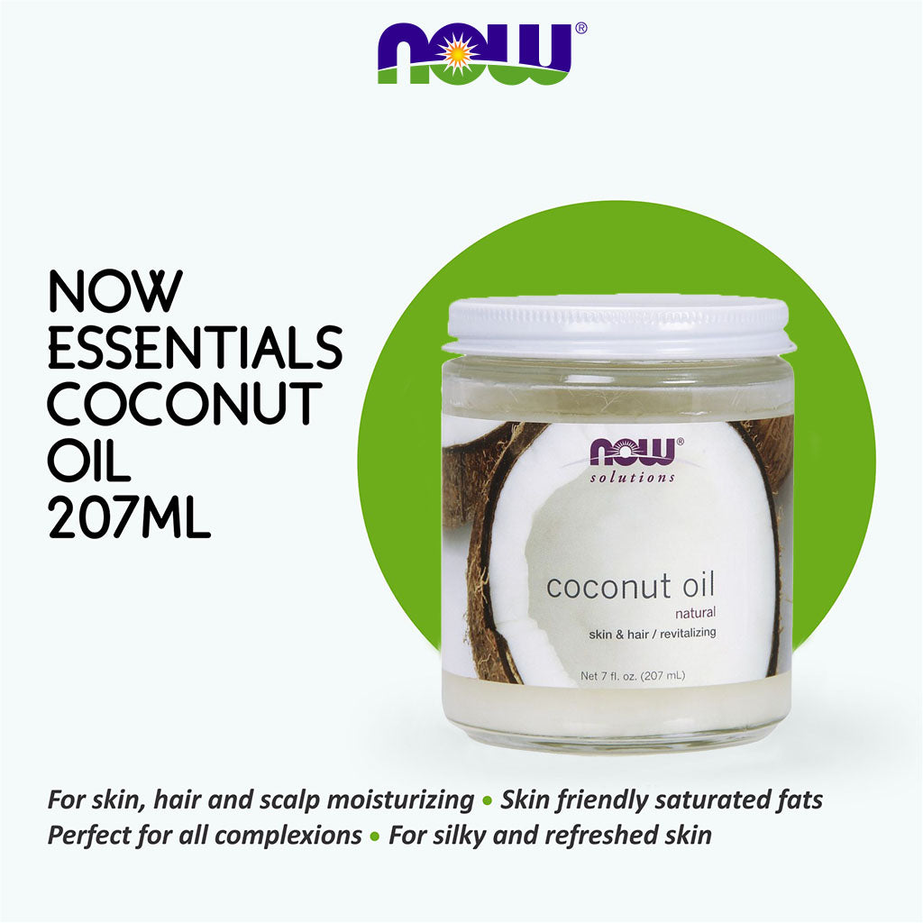 Now Solutions Natural Coconut Oil For Skin & Hair Revitalizing 207ml - Easy Pharmacy LLC