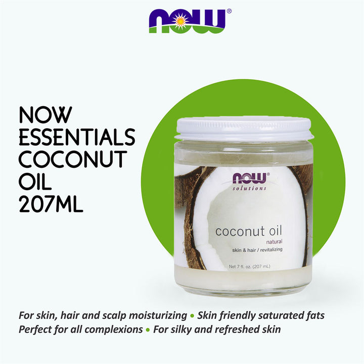 Now Solutions Natural Coconut Oil For Skin & Hair Revitalizing 207ml - Easy Pharmacy LLC