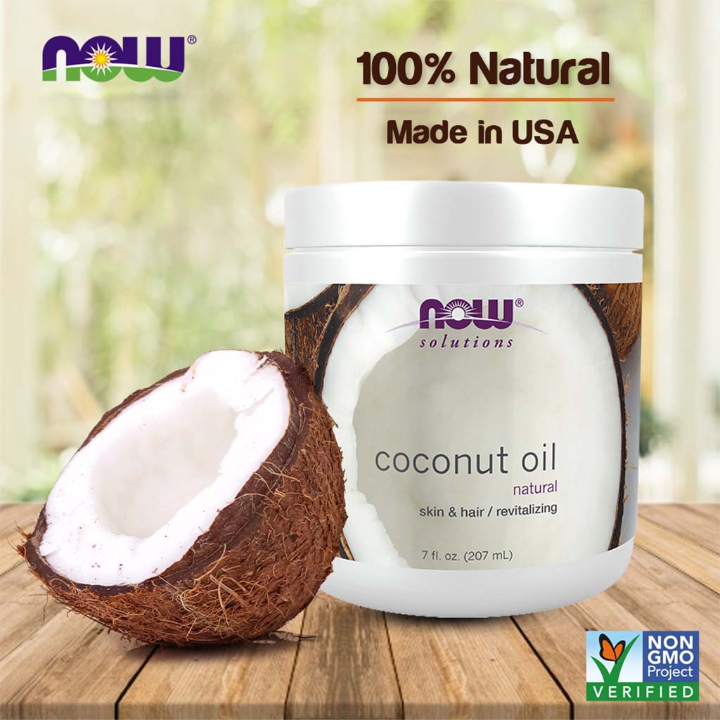 Now Solutions Natural Coconut Oil For Skin & Hair Revitalizing 207ml - Easy Pharmacy LLC