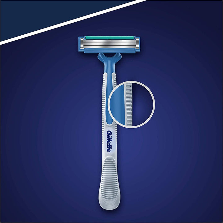 Gillette Blue Simple 3 Men's Disposable Razor, Pack of 8’s - Easy Pharmacy LLC