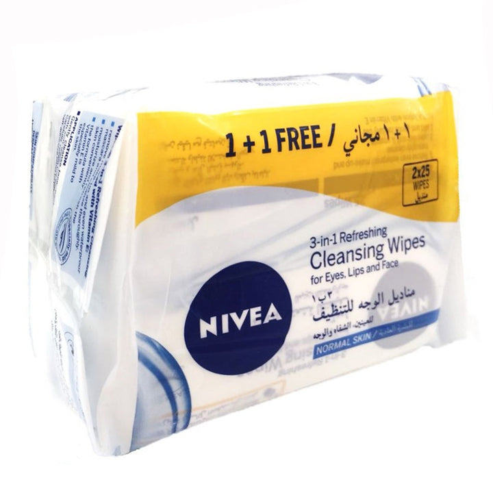 Nivea Normal Facial Wipes 25's 1+1 PROMO - Easy Pharmacy LLC