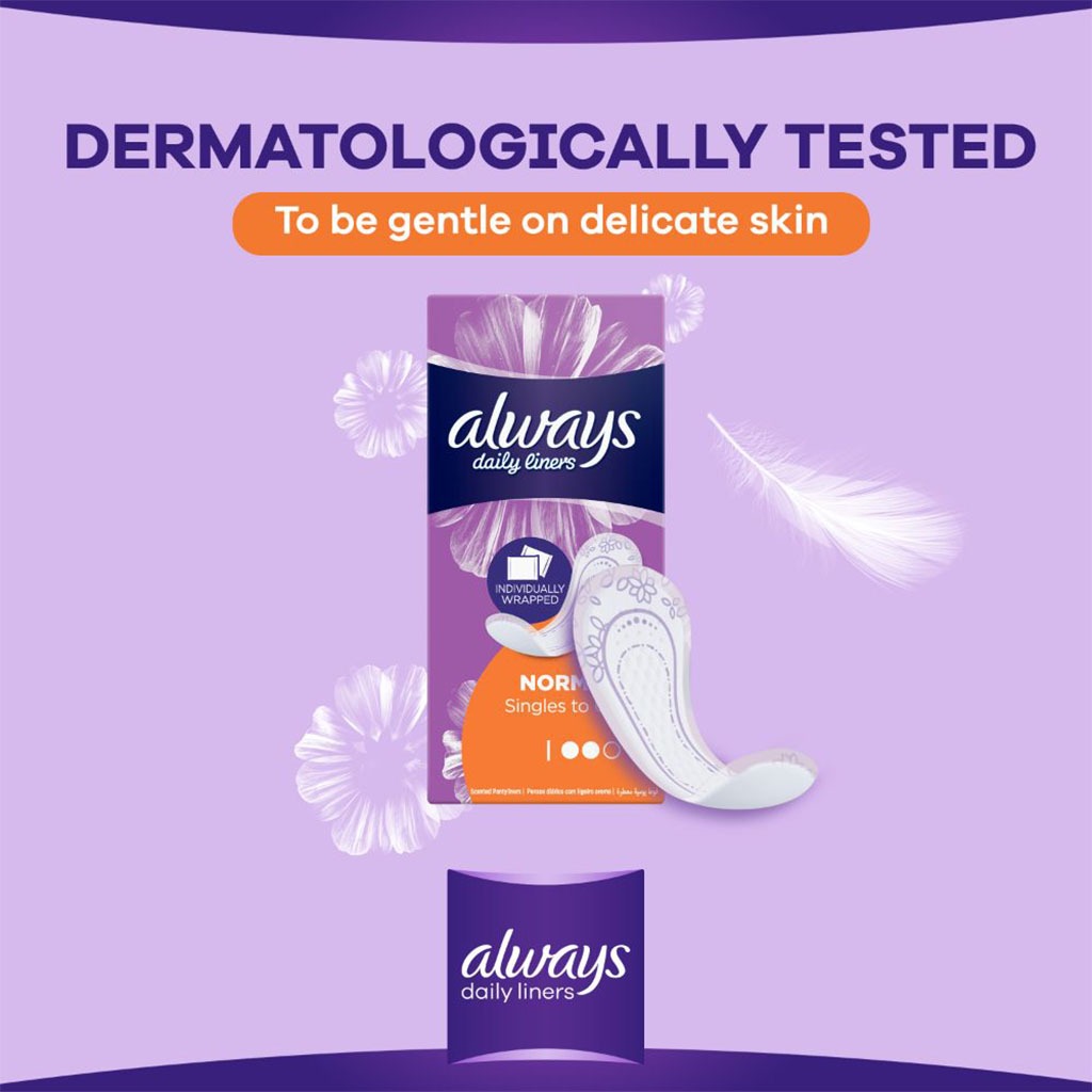 Always Daily Liners Comfort Protect Individually Wrapped, Normal Pantyliners, Pack of 20's - Easy Pharmacy LLC