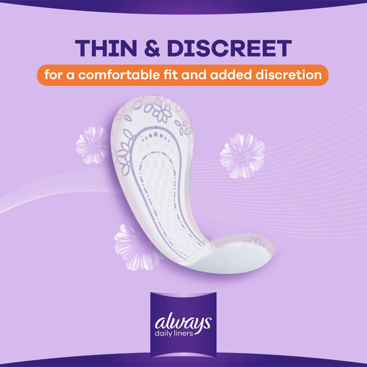 Always Daily Liners Comfort Protect Individually Wrapped, Normal Pantyliners, Pack of 40's - Easy Pharmacy LLC