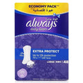 Always Daily Liners Extra Protect Large Pantyliners, Pack of 48's 