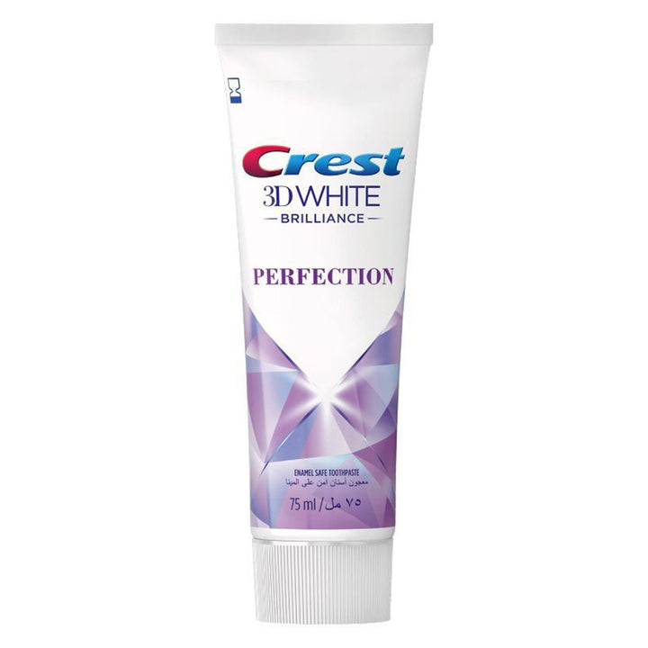 Crest 3D White Brilliance, Perfection, Advanced Whitening, Enamel Safe Toothpaste 75ml - Easy Pharmacy LLC