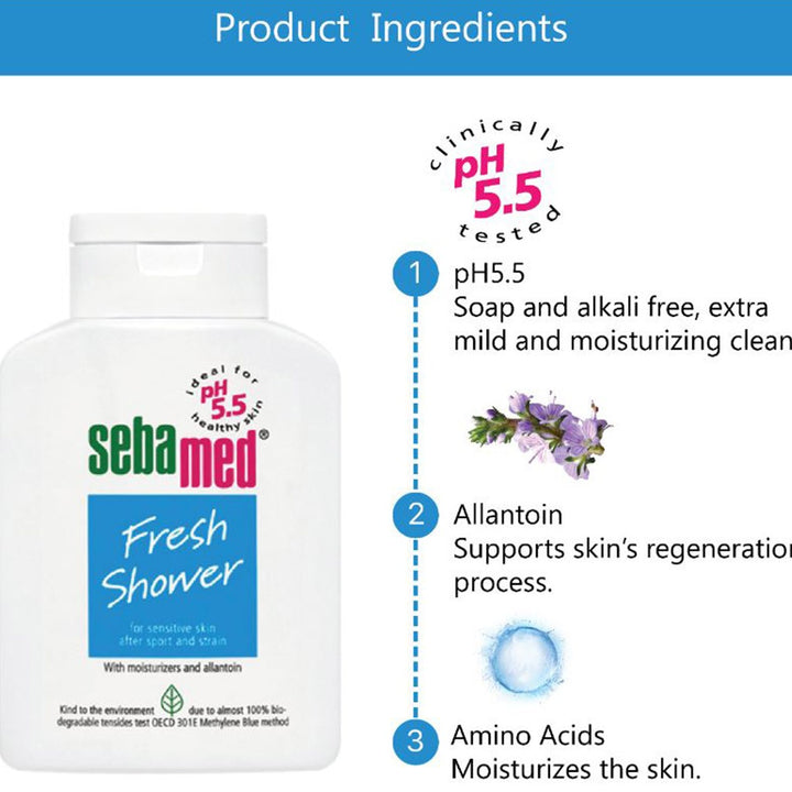 Sebamed Fresh Shower 200 mL - Easy Pharmacy LLC