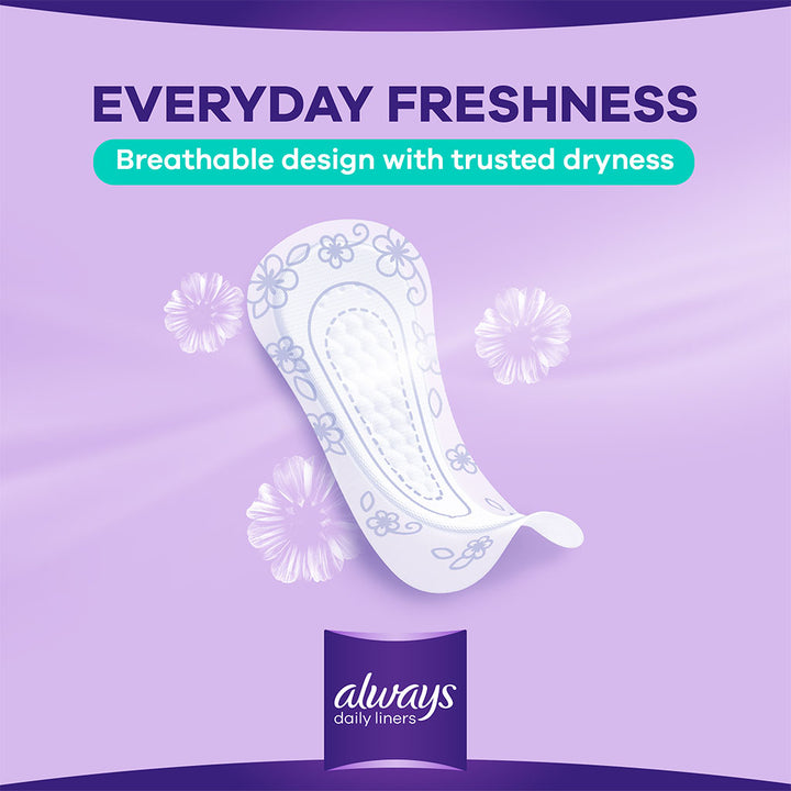 Always Daily Liners Comfort Protect With Fresh Scent, Normal Pantyliners, Pack of 20's - Easy Pharmacy LLC