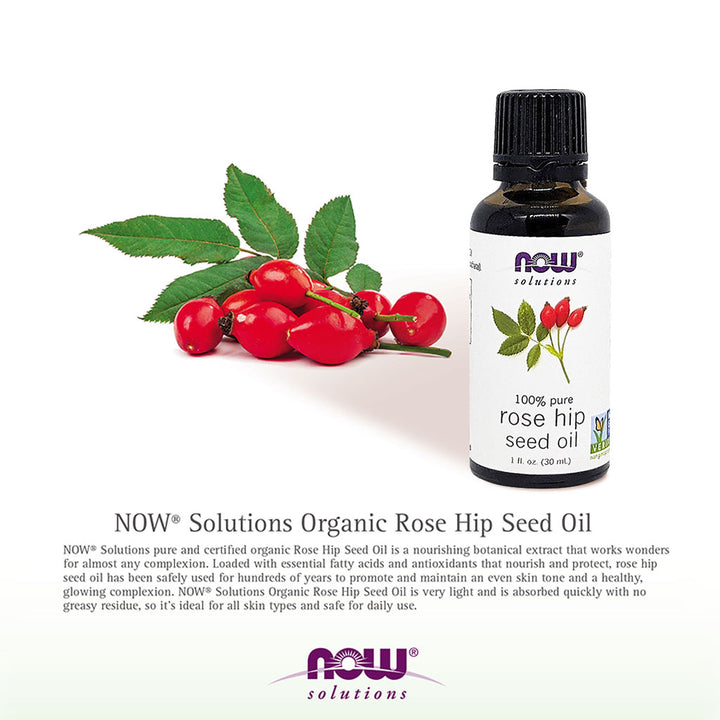 Now Solutions Rose Hip Seed Oil For Skin & Scalp 30ml - Easy Pharmacy LLC