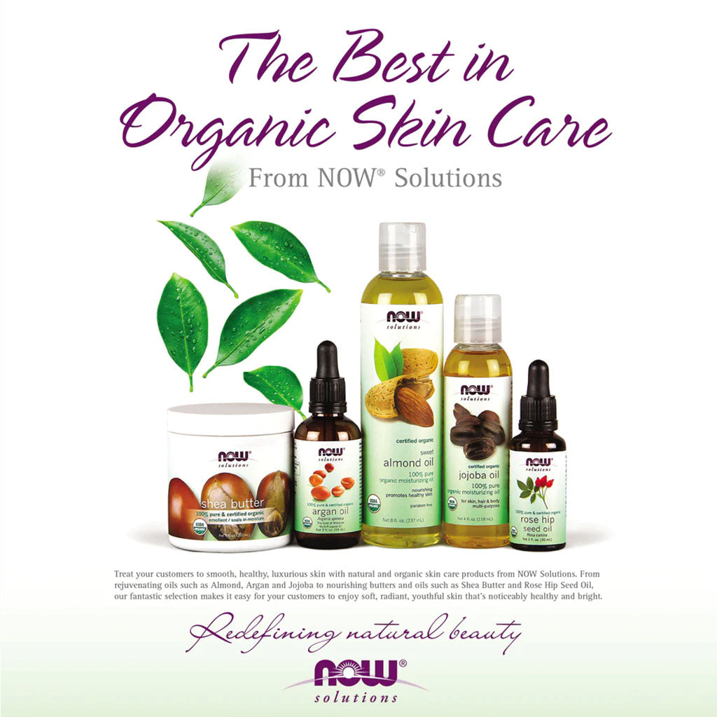Now Solutions 100% Pure Organic Argan Oil For Dry Skin, Scalp & Hair 59ml - Easy Pharmacy LLC