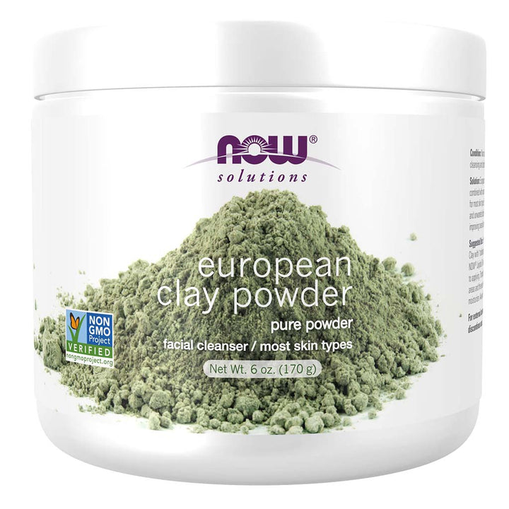 Now Solutions European Clay Facial Cleansing Powder 170g - Easy Pharmacy LLC